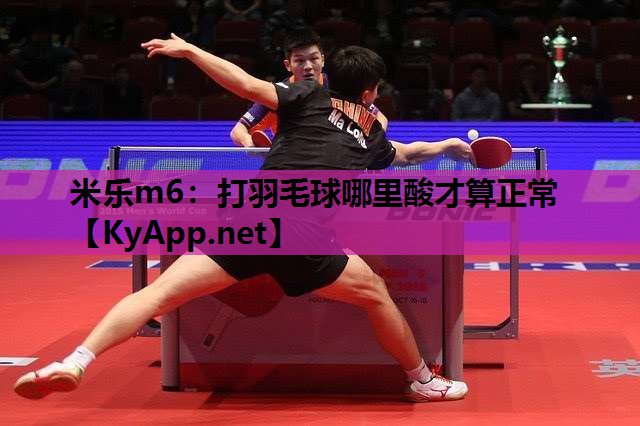 米乐m6：打羽毛球哪里酸才算正常